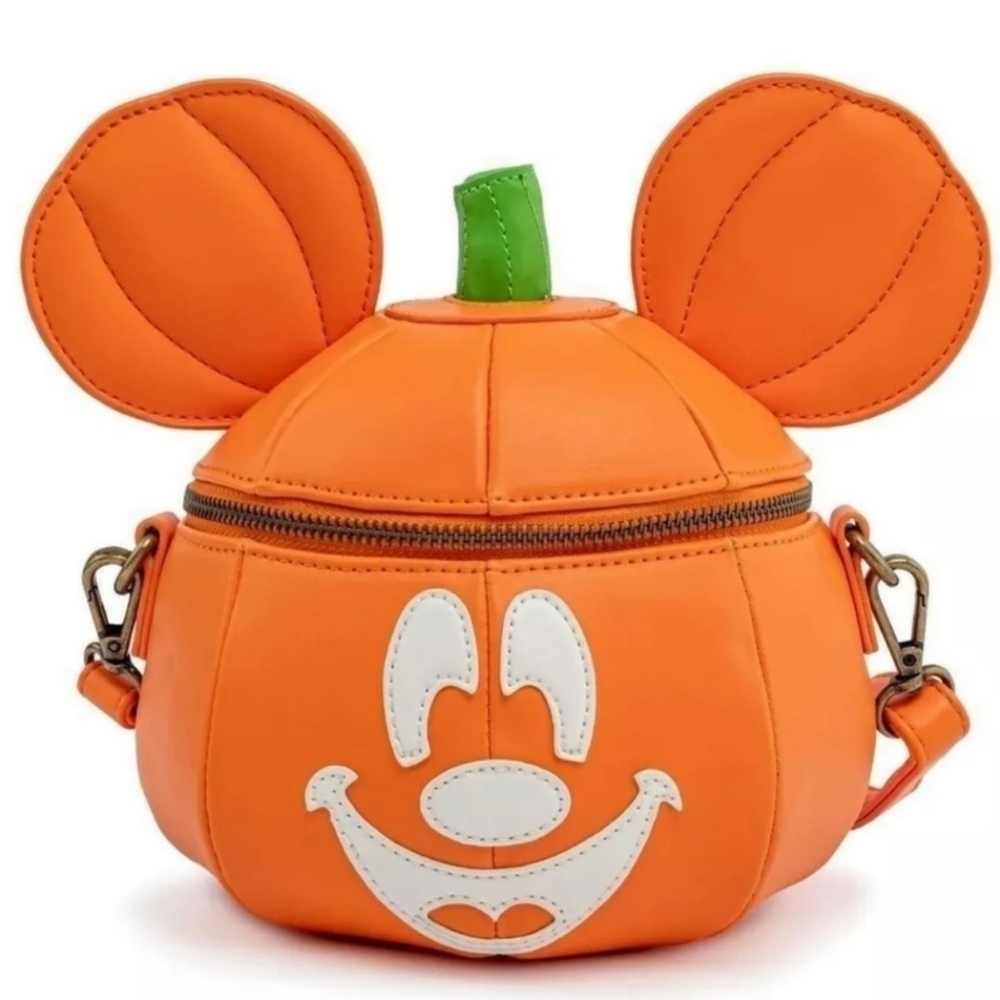 Loungefly Mickey-O-Lantern Pumpkin Crossbody Bag